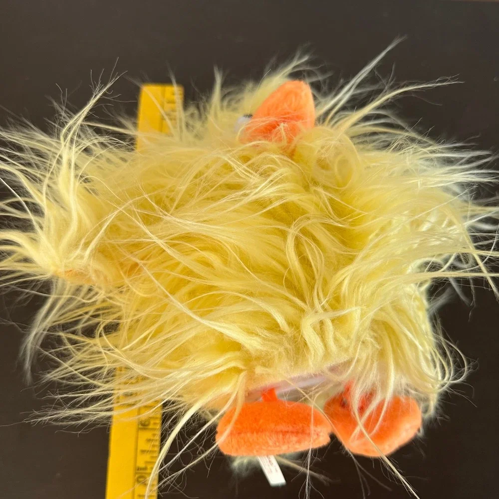 Dan Dee Collectors Choice Yellow Shaggy Chicken Dance Animated Bird Plush TESTED